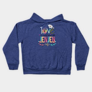 Love Being Called Jenjen Happy Mother's Day Kids Hoodie